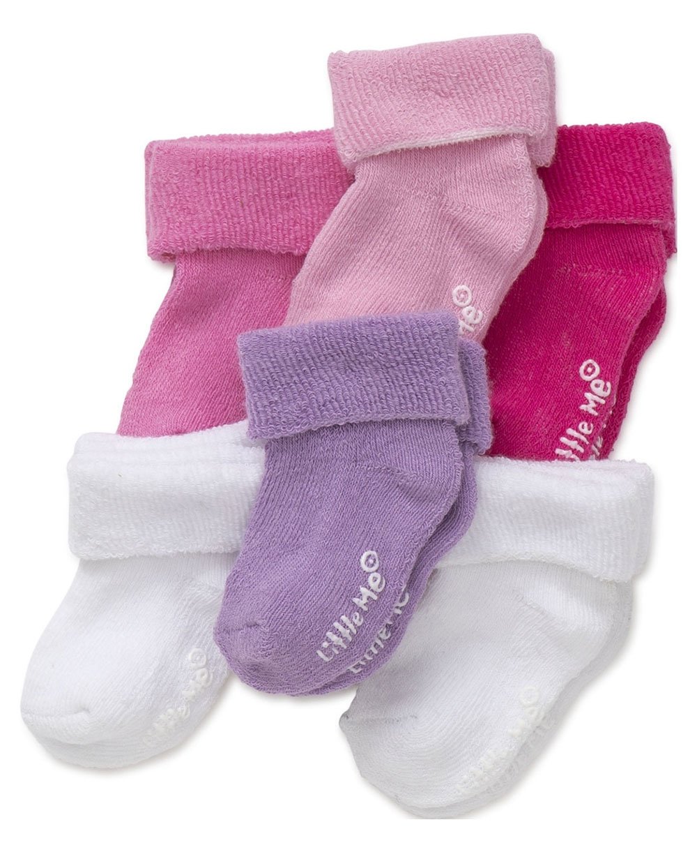 Little Me baby-girls 6 Pack Variety Socks