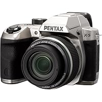 Pentax X-5 silver 16 Digital Camera with 26x Optical Image Stabilized Zoom with 3-Inch LCD (Silver)