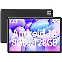 SGIN Android 12 Tablet, 10 Inches Tablets, Octa-Core 2GHz Processor Tablets with 8GB RAM 128GB ROM, 1280 * 800 IPS HD, 6000mAh, GPS, 5MP+8MP Camera, Bluetooth 5.0, 256GB Expansion, WiFi