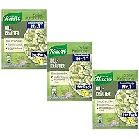 Knorr Salad Dressing Plant Based Salad Topper, Pack of 3, 5 Small Bags in Each (Dill Herb)
