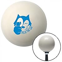 42203 Ivory Shift Knob with 16mm x 1.5 Insert (Blue Felix The Cat Thumbs Up)