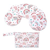 1 Set Nappy Bag Portable Diaper Organiser Pouch with Baby Feeding Breast Pad Anti- Flow Maternity Nipple Care Cushion Comfortable Nursing Pad