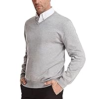 PJ Paul Jones Men's V Neck Pullover Sweaters Classic Long Sleeve Knitting Sweater