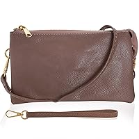 Humble Chic Vegan Leather Wristlet Purse for Women - Small Clutch Purse with Shoulder and Wrist Straps