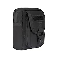 Duty Belt Pouch Compact Waist Cellphone Bag Heavy Duty Nylon Tactical Utility Gear Gadget Tool EDC Pouches for Police Law Enforcement Security Officer Outdoor Hiking Camping Cycling