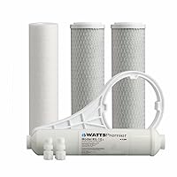 Watts Premier WP560067 Standard 5-Stage Premium Filter Kit with 10 in. Inline, 10 inch, Plain