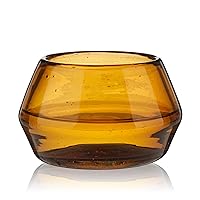 Viski Tasting, Recycled Mexican Glassware, Copita Tequila, Mezcal Glasses 5oz Amber Set of 1, Orange