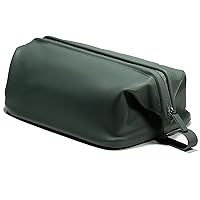 The Dopp Kit (Forest, 5.0L) Modern Silicone Toiletry Bag. Makeup Organizer Travel Cosmetics Case Waterproof Fabric Easy to Clean Simple Hang Loop Classic
