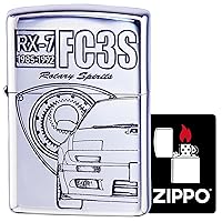Zippo Standard RX-7 FC3S Lighter Mazda Car Silver with Special Sticker