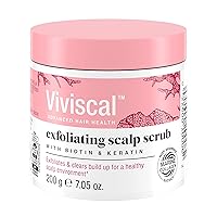 Exfoliating Scalp Scrub, Clarifying Scrub with Biotin & Keratin, Promote Fuller & Healthier Hair Growth, Gentle Exfoliating Scalp Treatment, 200g (7.05 oz.)