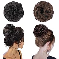MORICA 1PCS Messy Hair Bun Hair Scrunchies Extension Curly Wavy Messy Synthetic Chignon for Women
