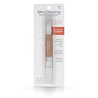 SkinClearing Blemish Concealer Face Makeup with Salicylic Acid Acne Medicine, Non-Comedogenic and Oil-Free Concealer Helps Cover, Treat & Prevent Breakouts, Deep 20,.05 Oz
