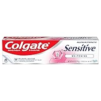 Colgate Sensitive Maximum Strength Sensitive Toothpaste, Plus Whitening and Fresh Stripe, 6 oz