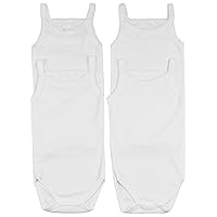 Baby Girls' 4 Pack Overall One-Piece Bodysuit