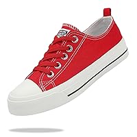 Boys Girls Canvas Shoes Toddler Little Kid Sneakers Classic Cotton Expandable No Tie Laces Slip On Sneakers