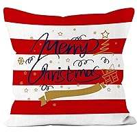 NC Christmas Linen Pillow Cover 4040 Merry45 45 Cartoon Christmas Throw Pillowcase Cushion Amazon Household Supplies