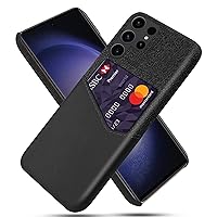 ZIFENGXUAN-Case for Samsung Galaxy S24ultra/S24plus/S24 PU Leather Card Slots Phone Cover Minimalist Wallet Case (S24,Black)