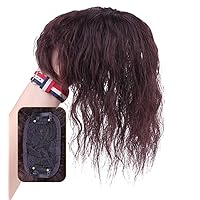 Wavy Curly Human Hair Toppers for Women with Thinning Hair, 3