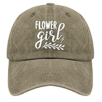 Flower Girl hat Mens Vintage Cotton Washed Baseball Caps Adjustable Dad Hat Crazy Funny Custom Gifts