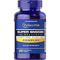 Super Snooze with Melatonin Rapid Release Capsules,100 Count