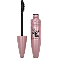 Maybelline Lash Sensational Washable Mascara, Lengthening and Volumizing for a Full Fan Effect, Midnight Black, 1 Count