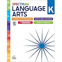 Spectrum Language Arts Kindergarten Workbook, Kindergarten Workbooks Age 5-6 Covering Alphabet, Grammar, Parts of Speech, Vocabulary, Sentences, and More, Kindergarten Language Arts Curriculum