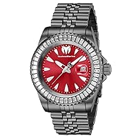 Technomarine Manta Quartz Date Crystal Red Dial Men's Watch TM-222067