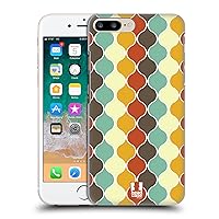 Head Case Designs Retro Ogee Patterns Hard Back Case Compatible with Apple iPhone 7 Plus/iPhone 8 Plus