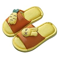 Girl Thong Sandals Girls Boys Kids Home Slides Indoor Floor Cute Cartoon Soft Comfortable Non Kids Bedroom Shoes Girls