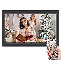 FRAMEO Digital Picture Frame- 15.6inch Digital Photo Frame with 1920 * 1080 IPS Touch Screen HD Disply,Built-in 32GB Storage,Wall-Mounted,Digital Frame Share Photos and Videos via Free App