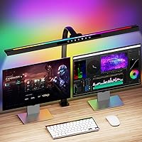 LED Desk Lamp with RGB Backlight, 24W Ultra Bright Modern Architect Workbench Desk Lamps, 60