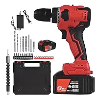 Irfora 21V Cordless Hammer Drill, 3/8 Inch Chuck, High Performance Drill, Cordless Screwdriver with 3.0Ah Battery, Quick Charger, Bit Sleeves, Extension Shaft, LED Work Light, 2 Variables
