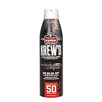 KREW’D 6353 Sunscreen Spray, Broad Spectrum SPF 50, Water Resistant, 5.5 oz