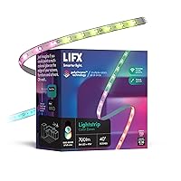 Lightstrip Color Zones, Wi-Fi Smart LED Light Strip, Full Color with Polychrome Technology™, No Bridge Required, Works with Alexa, Hey Google, HomeKit and Siri, 40
