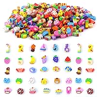 750 PCS Assorted Mini Novelty Pencil Erasers,Mini Colorful Cake Animal Sea Life Fruit Vegetable Collection Eraser for Student Prize Homework Reward Party Favor Gift Art School Supplies