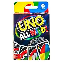 Mattel Games UNO All Wild Card Game with 112 Cards, Gift for Kid, Family & Adult Game Night for Players 7 Years & Older