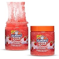 GUE Premade Slime, Strawberry Cloud Slime, Scented, 2 Count