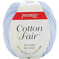 Premier Yarns Cotton Fair Solid Yarn-baby Blue
