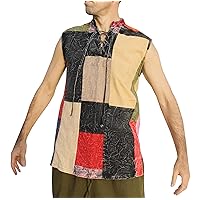 Renaissance Jester Sleeveless Sack Patch Muang Cotton Vest