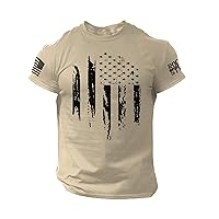 American Distressed Flag Men T Shirt – Patriotic Shirts for Men