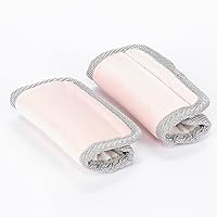 Diono Soft Wraps Car Seat Straps, Shoulder Pads for Baby, Infant, Toddler, 2 Pack Reversible Soft Seat Belt Cushion and Stroller Harness Covers Helps Prevent Strap Irritation, Pink