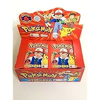 Pokemon 1 x MERLIN Stickers Pack Topps Series 1 - 1999 - Vintage - Nintendo