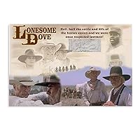 Lonesome-dove-poster-photo-collage-peter-nowell Canvas Poster Wall Art Decor Print Picture Paintings for Living Room Bedroom Decoration Unframe-style 30x20inch(75x50cm)