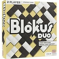 Mattel Games Blokus Duo 2-Player Strategy Board Game, Family Game for Kids & Adults with Black and White Pieces