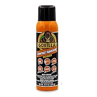 Gorilla Contact Adhesive Ultimate, 12.2oz Web Spray Adhesive, White, (Pack of 1)