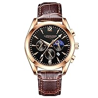 BENYAR Men's Watch 3ATM Waterproof Quartz Movement Watches for Men Men's wristwatches Multifunctional Chronograph with Calendar Luminous Analogue dial Date Display Business Casual