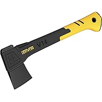 LEXIVON V14 Camping Hatchet, 14-Inch Axe | Ergonomic TPR Grip, Lightweight Fiber-Glass Composite Handle | Protective Carrying Sheath Included (LX-V14)