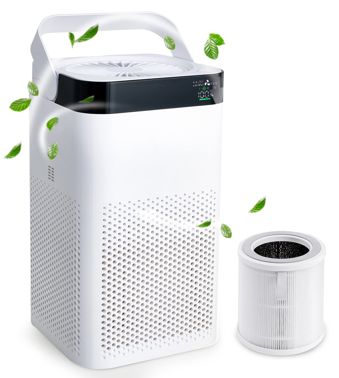 Air Purifiers for Bedroom, 215 ft² Portable Air Purifier ( with True HEPA Air Filter ) ,3-Layer Filtration System Air Cleaner for Home Office , Rem...