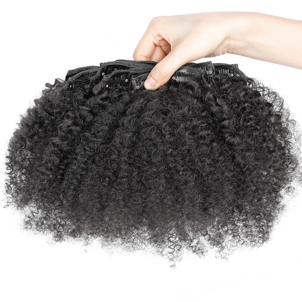 Mua Afro Kinky Curly Human Hair Clip in Extensions Virgin Mongolian Human Hair  Clip in Hair Extensions for Black Women 7pcs/set 120gram/set (8inch) trên  Amazon Mỹ chính hãng 2023 | Fado