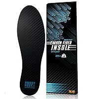 Carbon Fiber Insoles (1 Pair) for Foot Fractures, Hallux Rigidus - Rigid Shoe Inserts for Sports, Hiking, Basketball, Running - Post Op Shoe Alternative (11.42